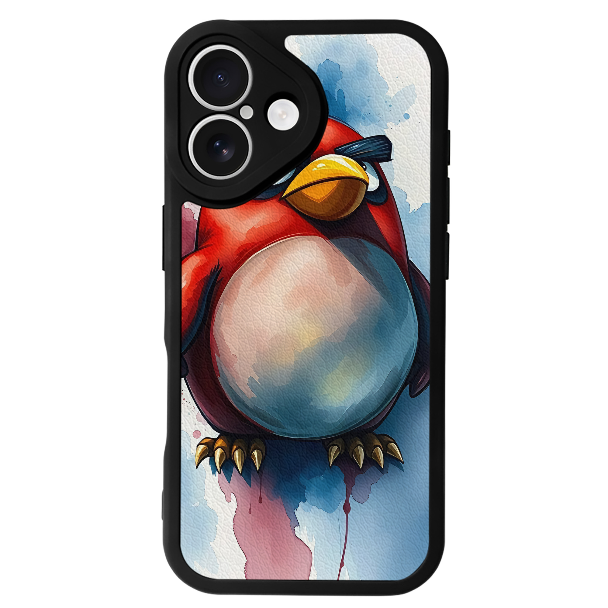 （画像用） Angry Birds アングリーバード 【iPhone 16シリーズ対応】シリコンスマホケース（レザー調） 材質：シリコン